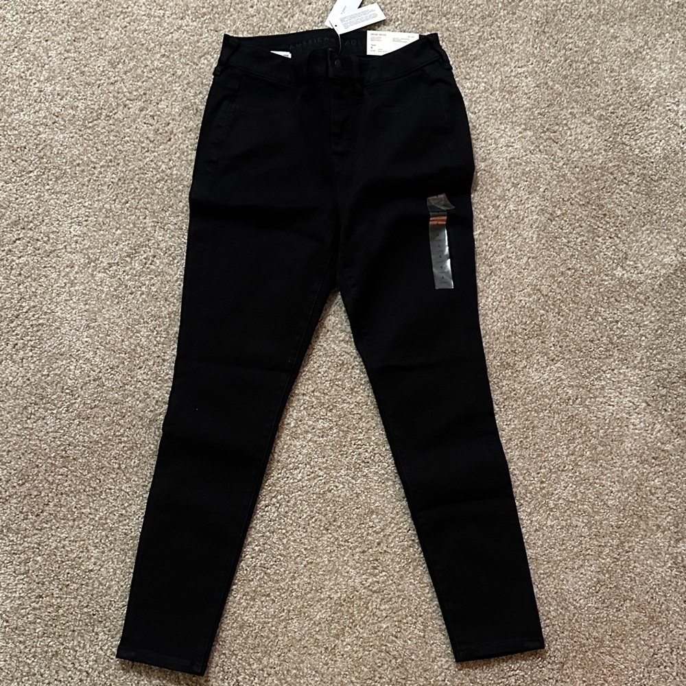 Women's Black High Rise Skinny Jeggings